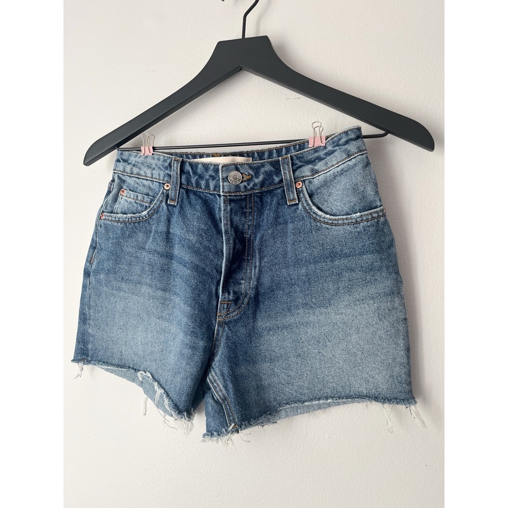 GRLFRND • helena high rise cut off shorts